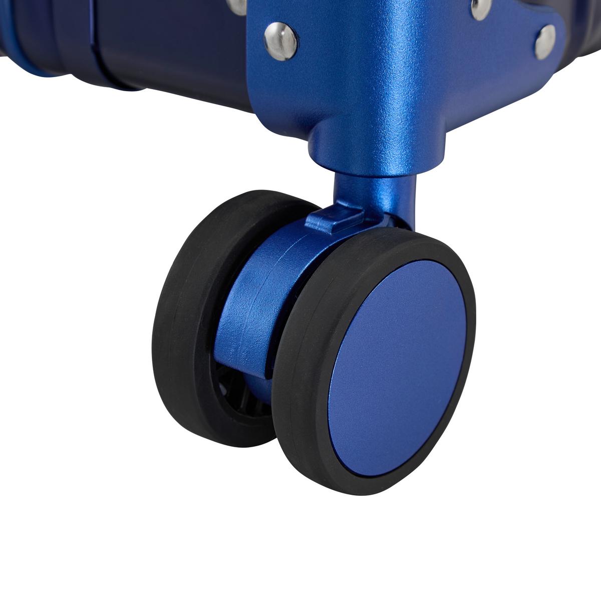 Reisekoffer Dubai Blau - Blau, KONVENTIONELL, Metall (56/36/22cm) - Mömax