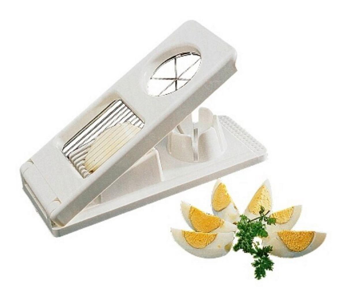 Rezalnik Za Jajca Pipi - bela, kovina/umetna masa (8,3/21,6cm) - Fackelmann