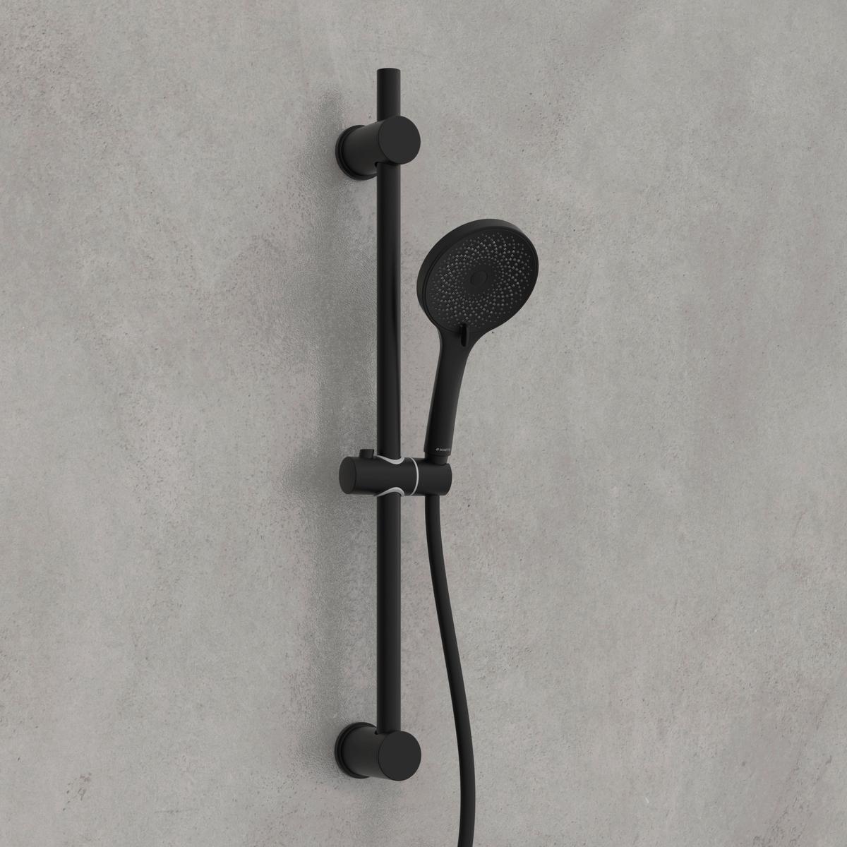 Brauseset Raven Schwarz - Schwarz, MODERN, Metall (3/70/13cm) - Mömax