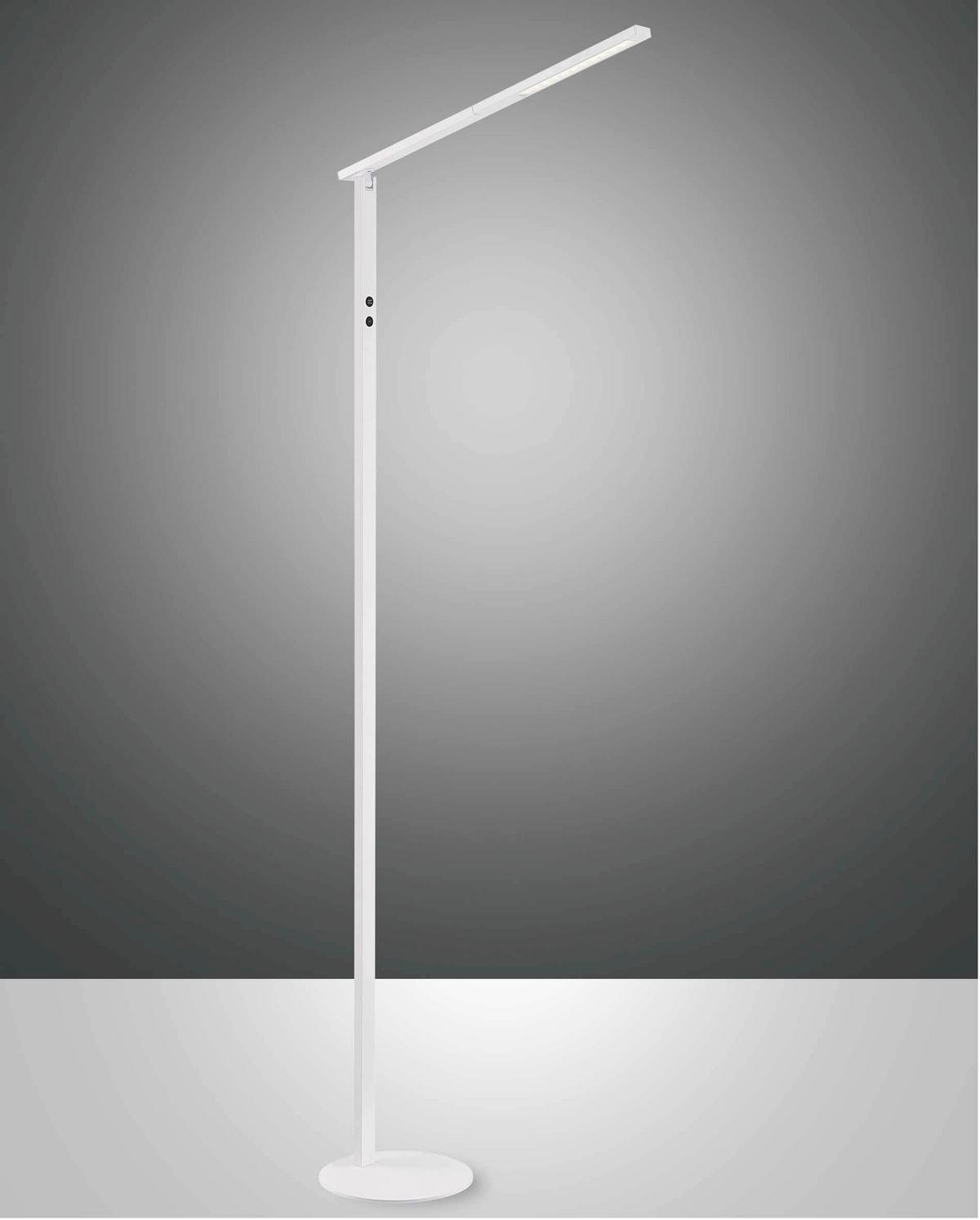 LAMPA STOJĄCA LED 3550-11-102 IDEAL - biały, Design, metal (51/175cm) - Fabas Luce