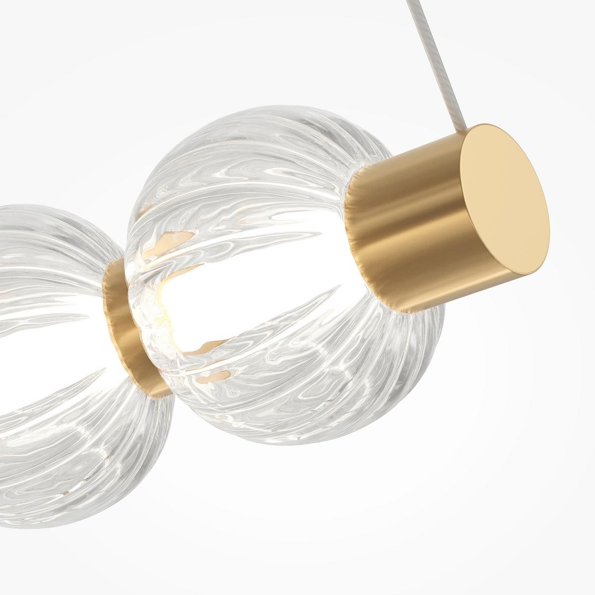 Pendelleuchte Mod555pl-L35g3k - Goldfarben, Design, Metall (80/345.5/80cm) - MAYTONI