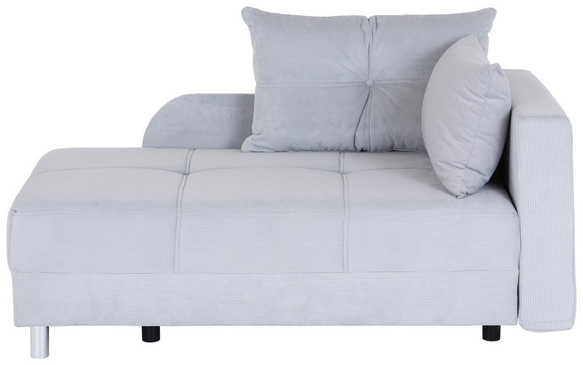 Recamier NOVA - gri deschis, Basics, lemn/textil (145/66-82/82cm) - Mömax