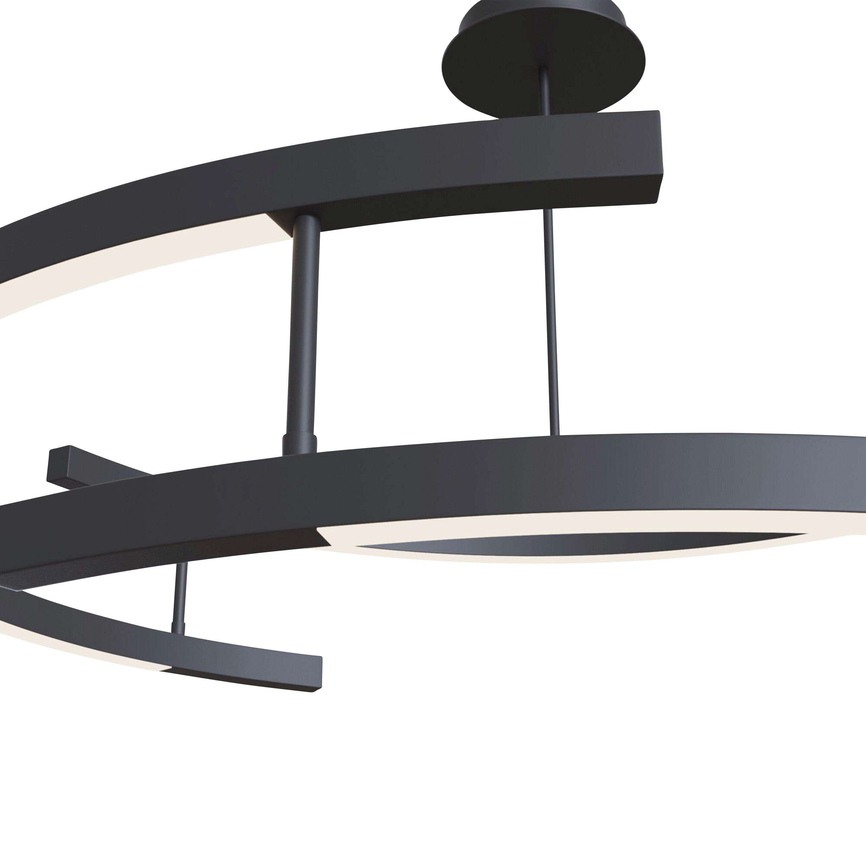 LAMPE À PENDENTIF LINE - Schwarz, Basics, Metall (83/25,9/83cm) - MAYTONI