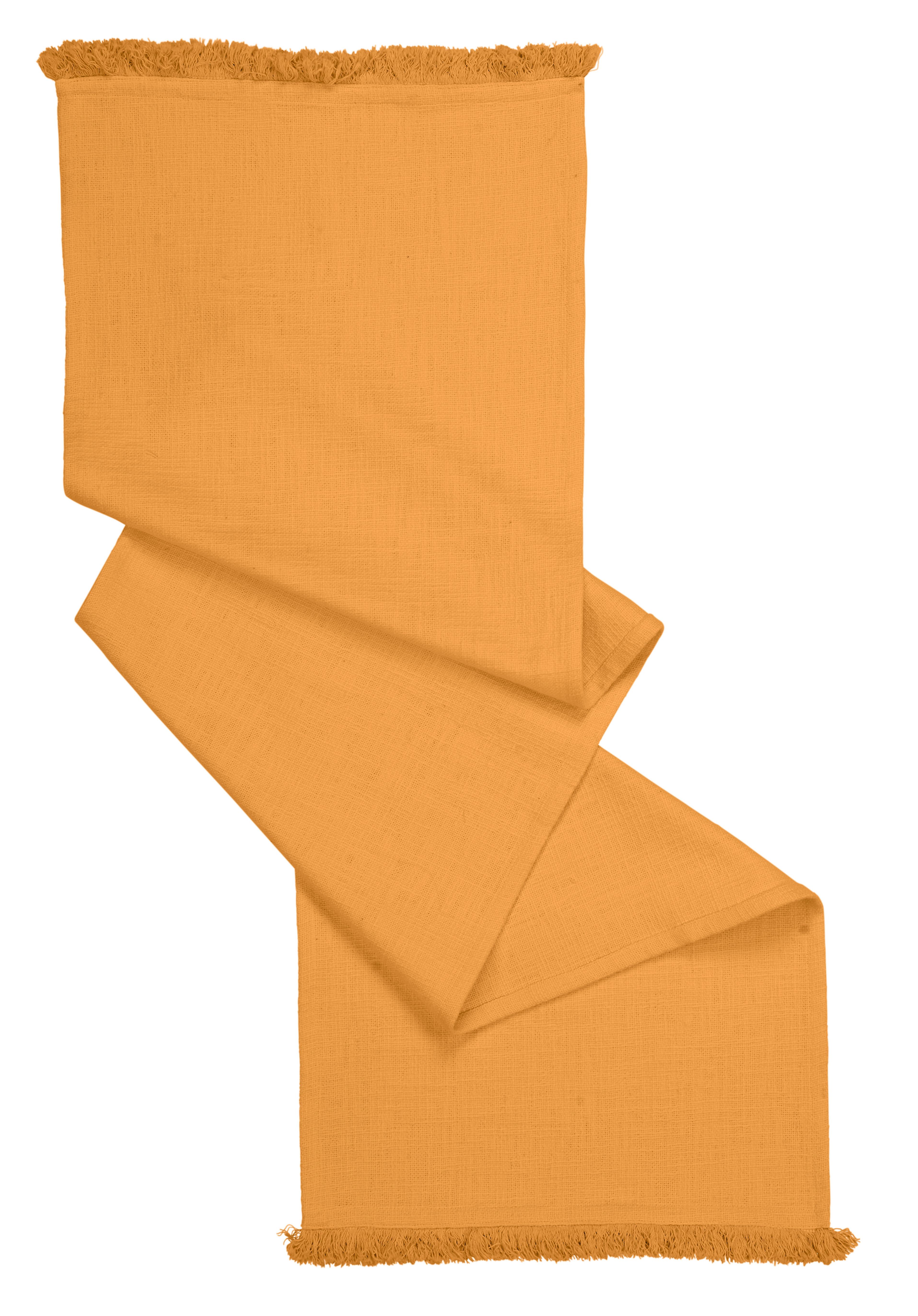 Asztali Futó Pablo - méz, Modern, textil (45/170cm) - Modern Living