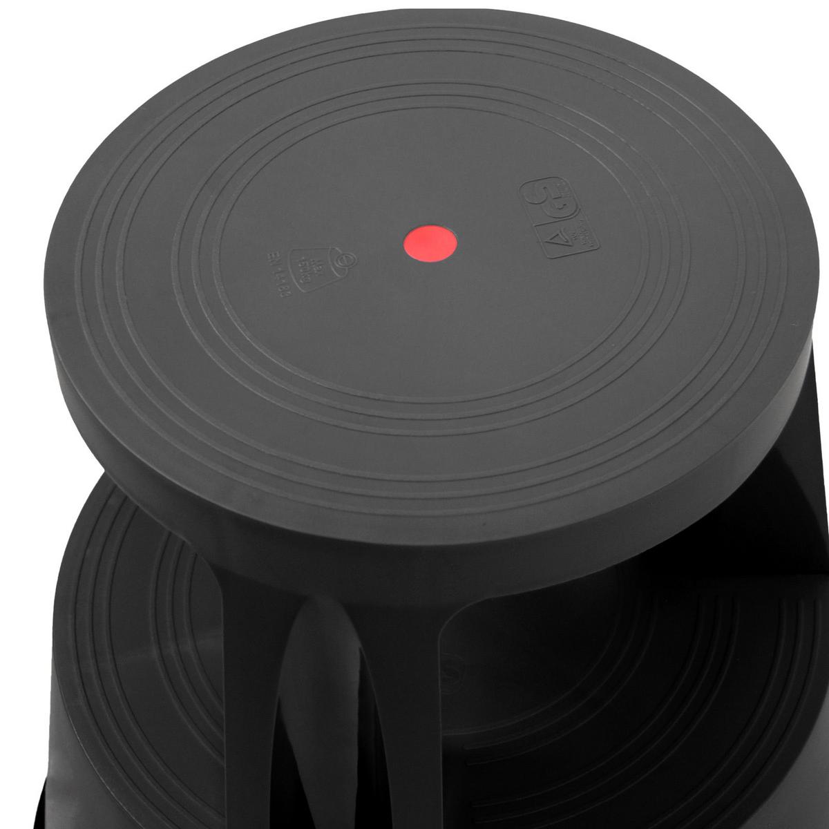 Pručka Tio-m I, Črna - črna, Moderno, umetna masa (48/43/48cm) - MID.YOU