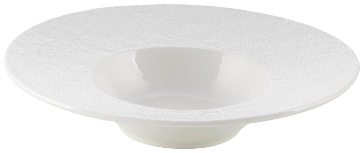 Pastateller Haruki - Gourmet Weiß - Weiß, MODERN, Keramik (28,9/6,2cm) - Mömax