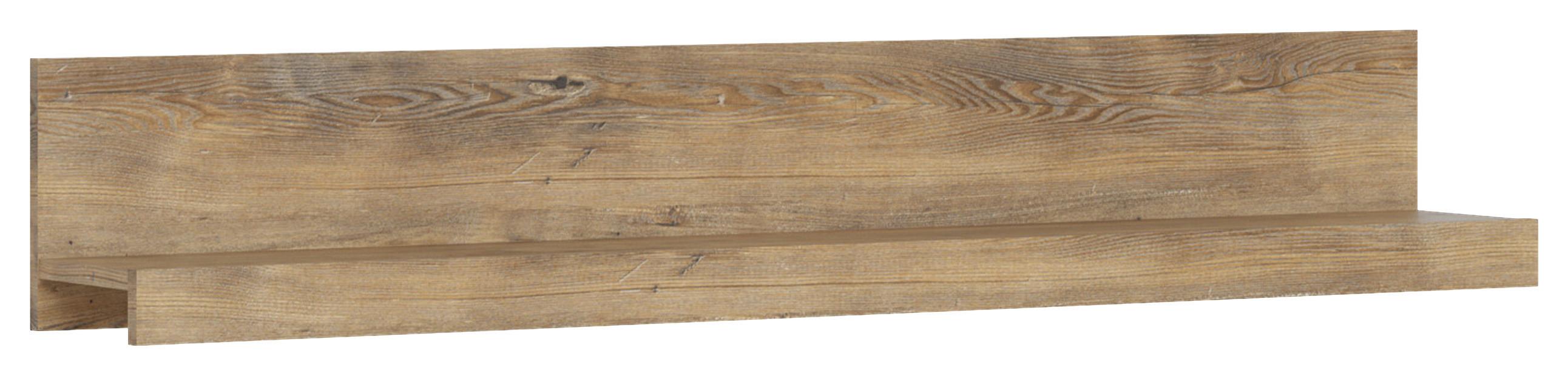 Zidna Polica Rapallo - boje kestena, Moderno, drvni materijal (135/22/20cm) - Modern Living