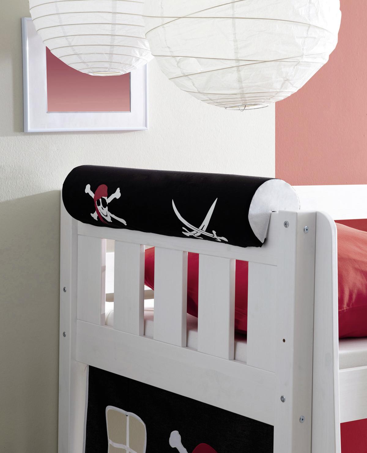 Otroški Vzglavnik Za Vrat Leni - črna/bela, Konvencionalno, tekstil (16,5/79cm) - MID.YOU