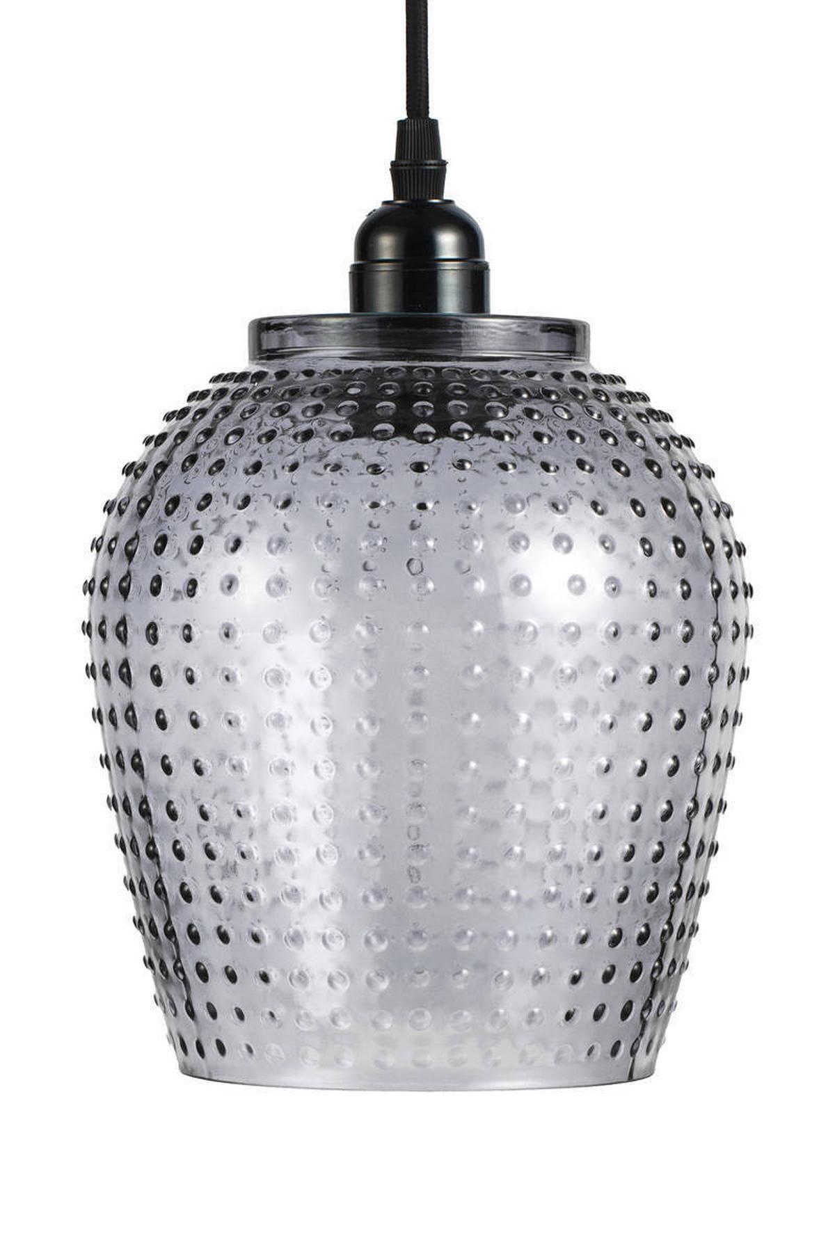 Hängeleuchte Hängelampe Riva - Grau, Trend, Glas (18/27/18cm) - Kayoom