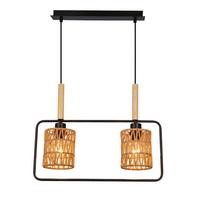 Viseća Svjetiljka Crown - bež/crna, Natur, metal/tekstil (50cm)