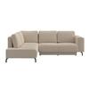 Kutna Garnitura Veni - bež/crna, Moderno, tekstil (210/272cm) - Modern Living