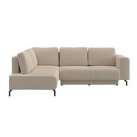 Kutna Garnitura Veni - bež/crna, Moderno, tekstil (210/272cm) - Modern Living