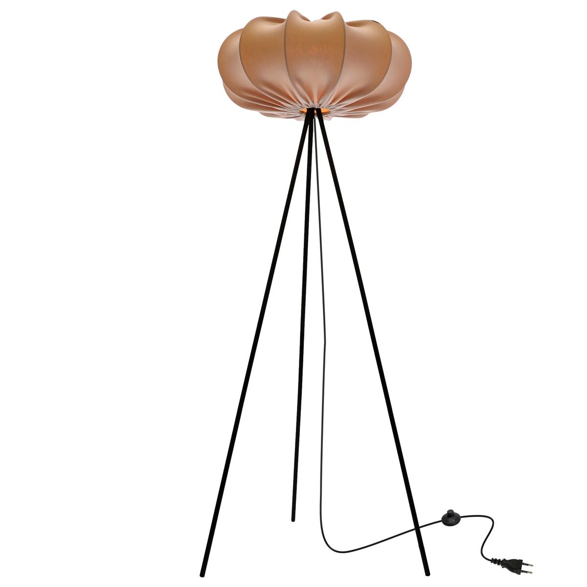 Podna Svjetiljka Caffe - svijetlo smeđa/crna, Konvencionalno, metal/plastika (147/0/0cm)