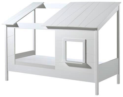 Hausbett Baumhaus 90x200 cm Weiß - Weiß, KONVENTIONELL, Holzwerkstoff (90/200cm) - MID.YOU
