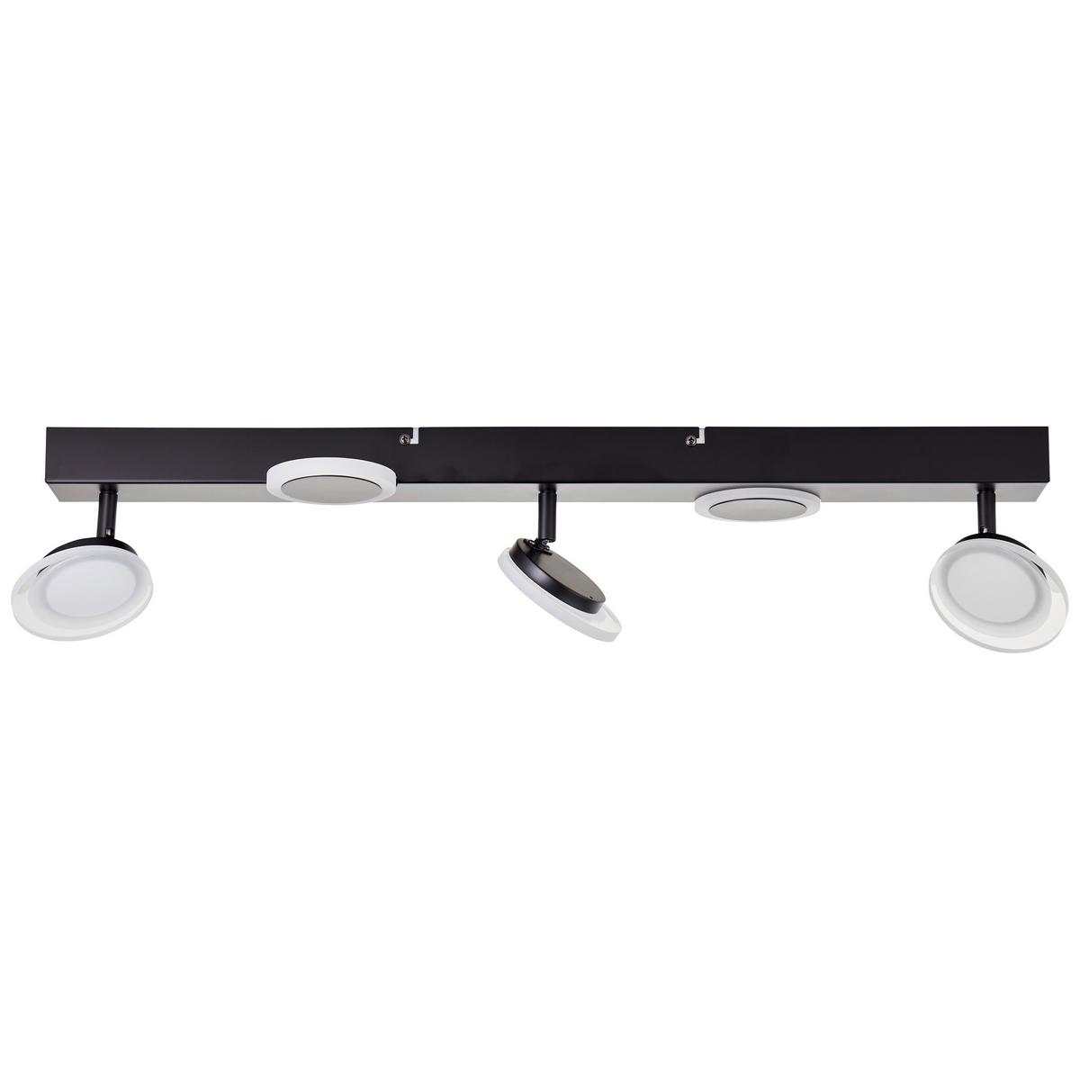 LED-Strahler Meriza Schwarz max. 22 Watt - Schwarz, Design, Kunststoff/Metall (16/70/15cm) - Brilliant