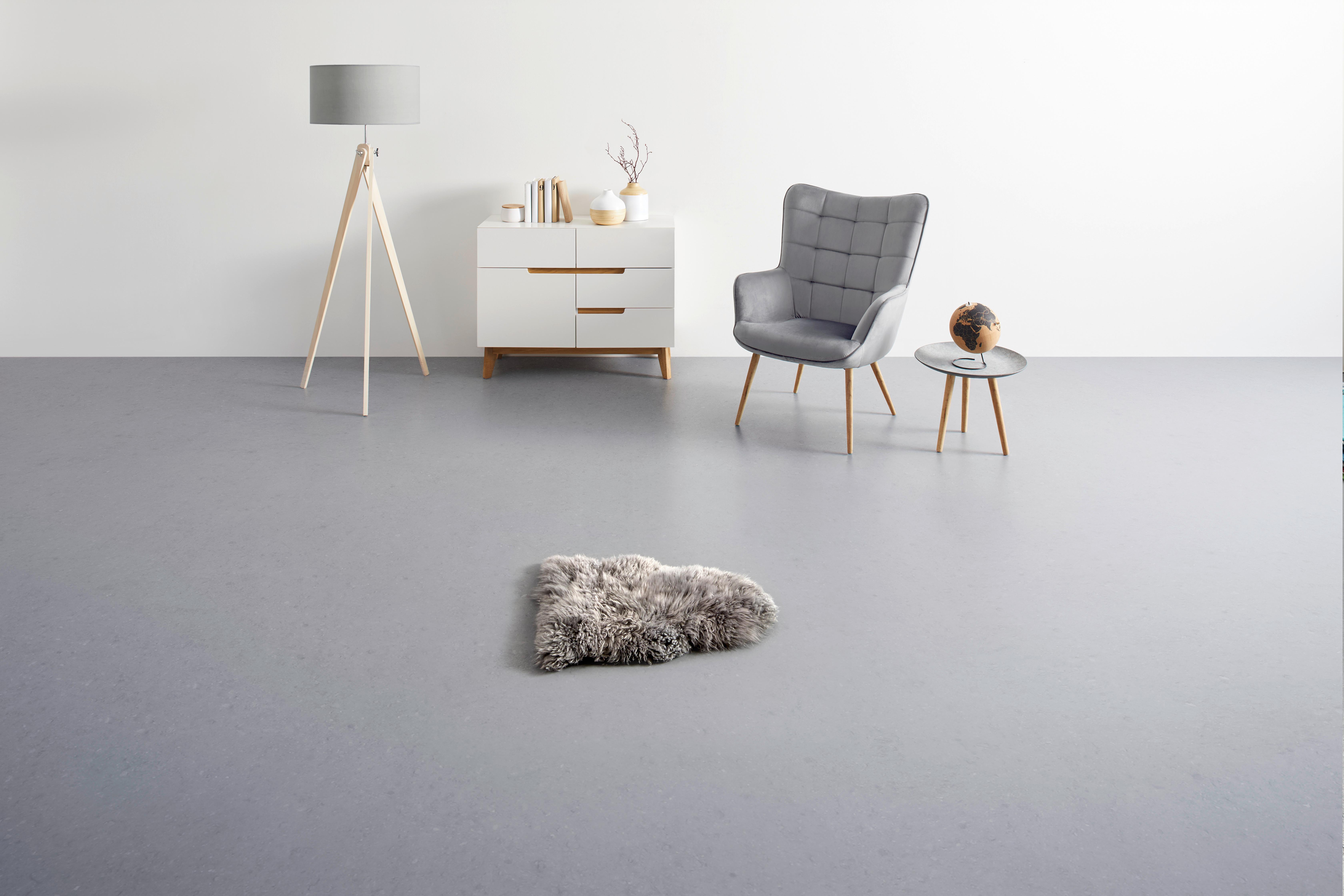 FÅRSKINN EMMA -AKT- - ljusgrå, textil (45/60cm) - Modern Living
