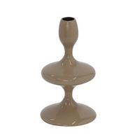 Stabkerzenhalter Laureen Beige - Beige, Basics, Metall (11/19,5/11cm)