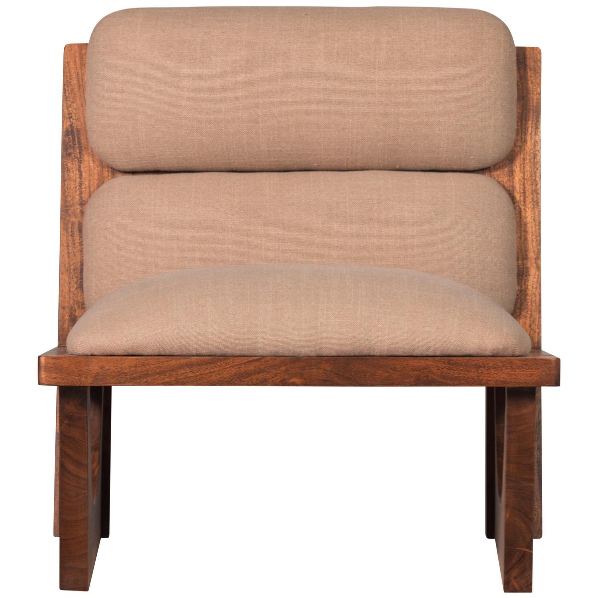 Sessel Opulent Akazie-/Naturfarben B: 70 cm - Naturfarben/Akaziefarben, Design, Holz/Textil (70/75/80cm) - Livetastic