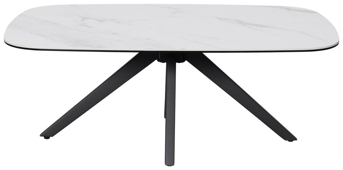 STOLIK KAWOWY PADUA -EXKLUSIV- - antracytowy/biały, Design, metal/szkło (110/70/42cm) - Novel