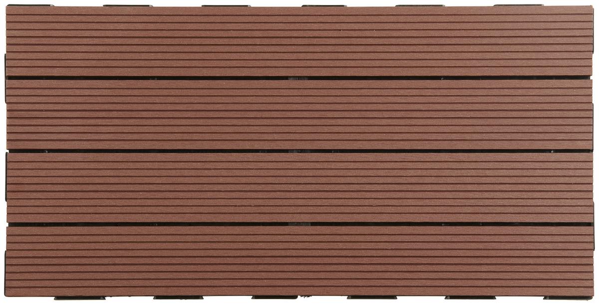 PŁYTKA TARASOWA DC-008 BROWN - brązowy, Basics, tworzywo sztuczne (60/30/2cm) - Ambia Garden