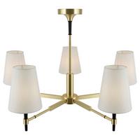 KRONLEUCHTER ZARAGOZA - Messingfarben, Trend, Textil/Metall (78/49/78cm) - MAYTONI