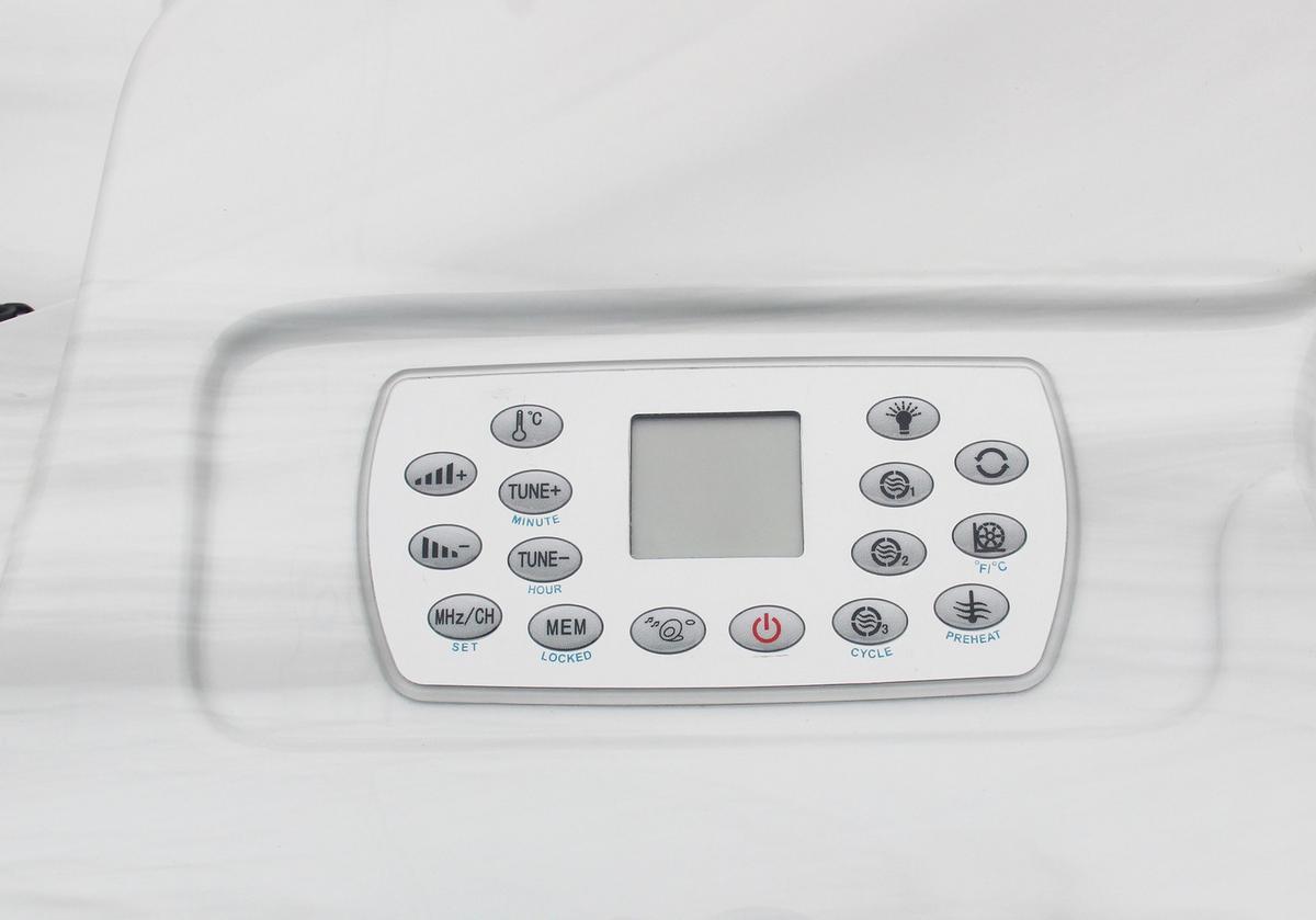 Jacuzzi Thermotetővel Modena - fehér, műanyag/fém (205/70/130cm) - Sanotechnik