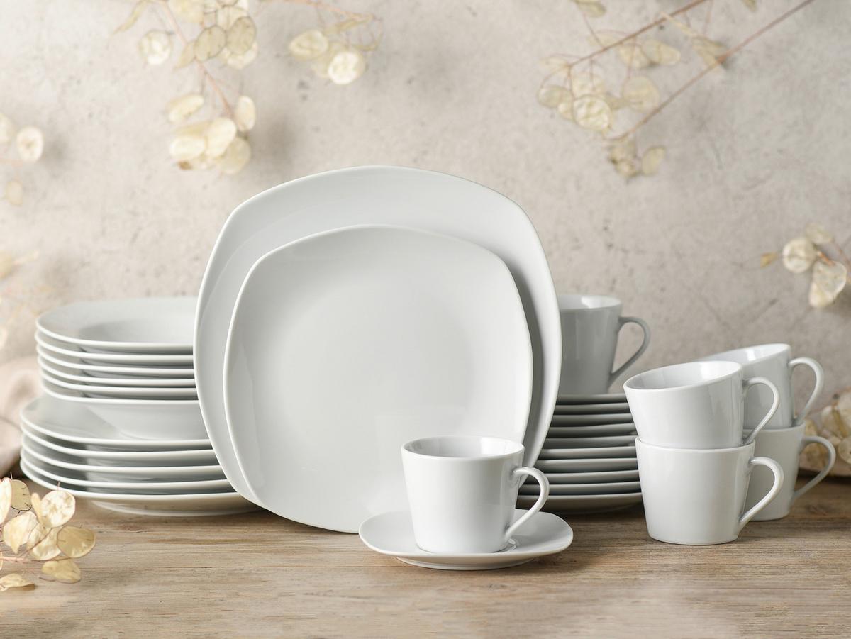 Kombinirani Servis Amelie, 30-Delni - bela, Basics, keramika