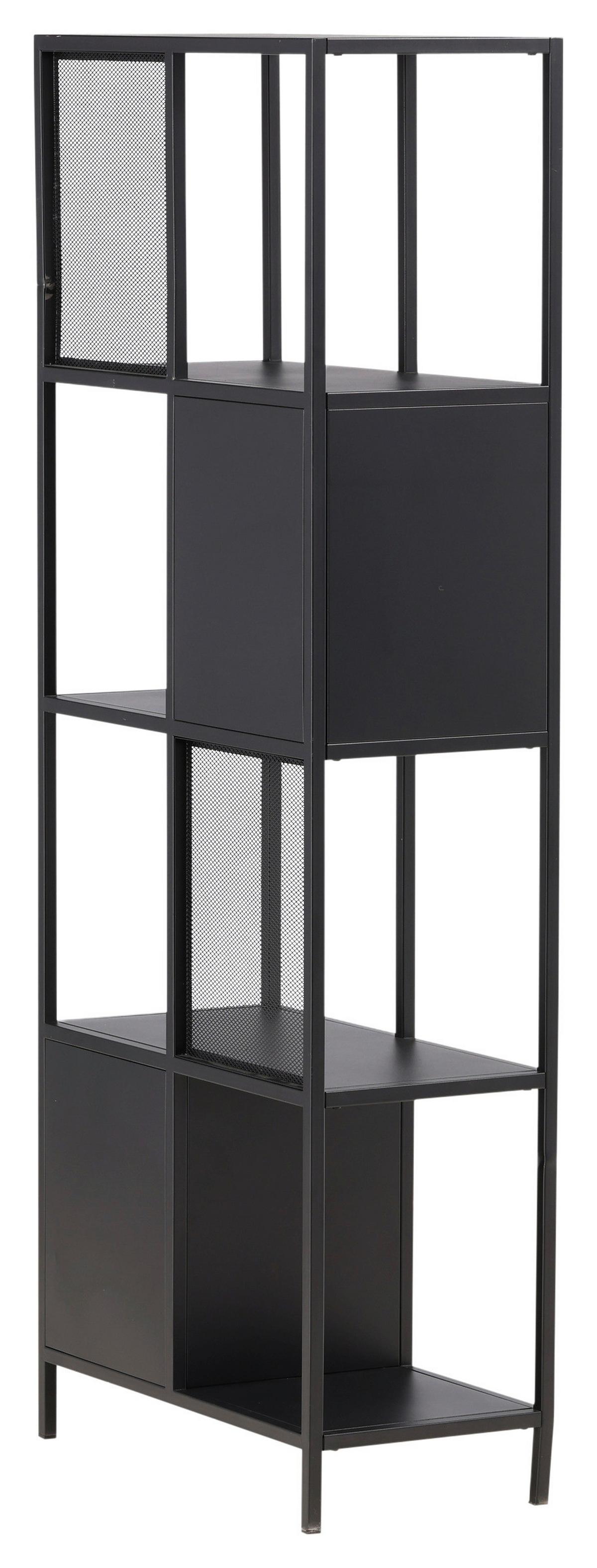 REGAL NETT - Schwarz, Design, Metall (70/180/35cm) - Livetastic