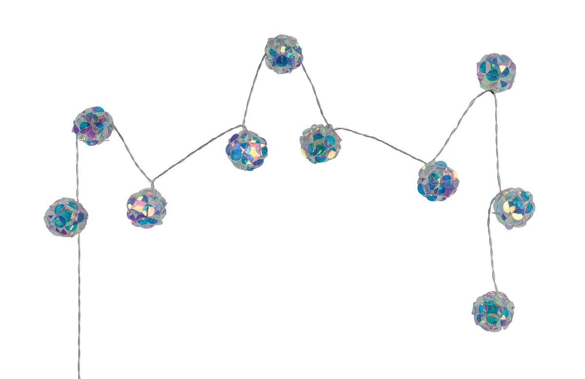 Lichterkette Liebe Perlmutt max. 0,3 Watt - Transparent/Perlmutt, MODERN, Kunststoff (165cm) - Mömax