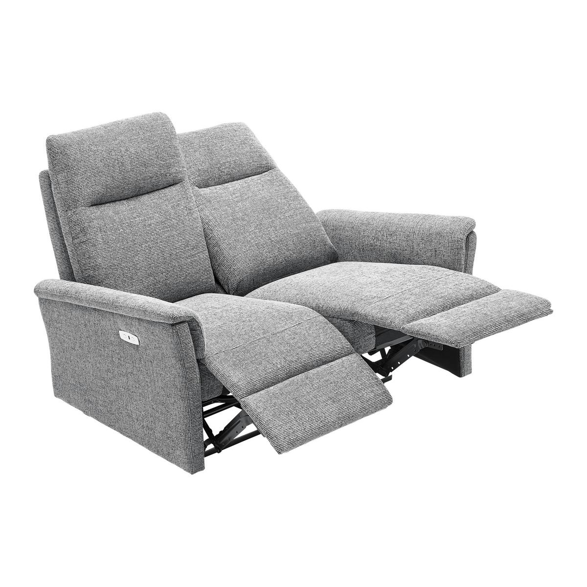 Sitzgarnitur Florenz Dunkelgrau, 3-teilig - Dunkelgrau/Schwarz, MODERN, Holz/Kunststoff (180/103/88cm) - Mömax