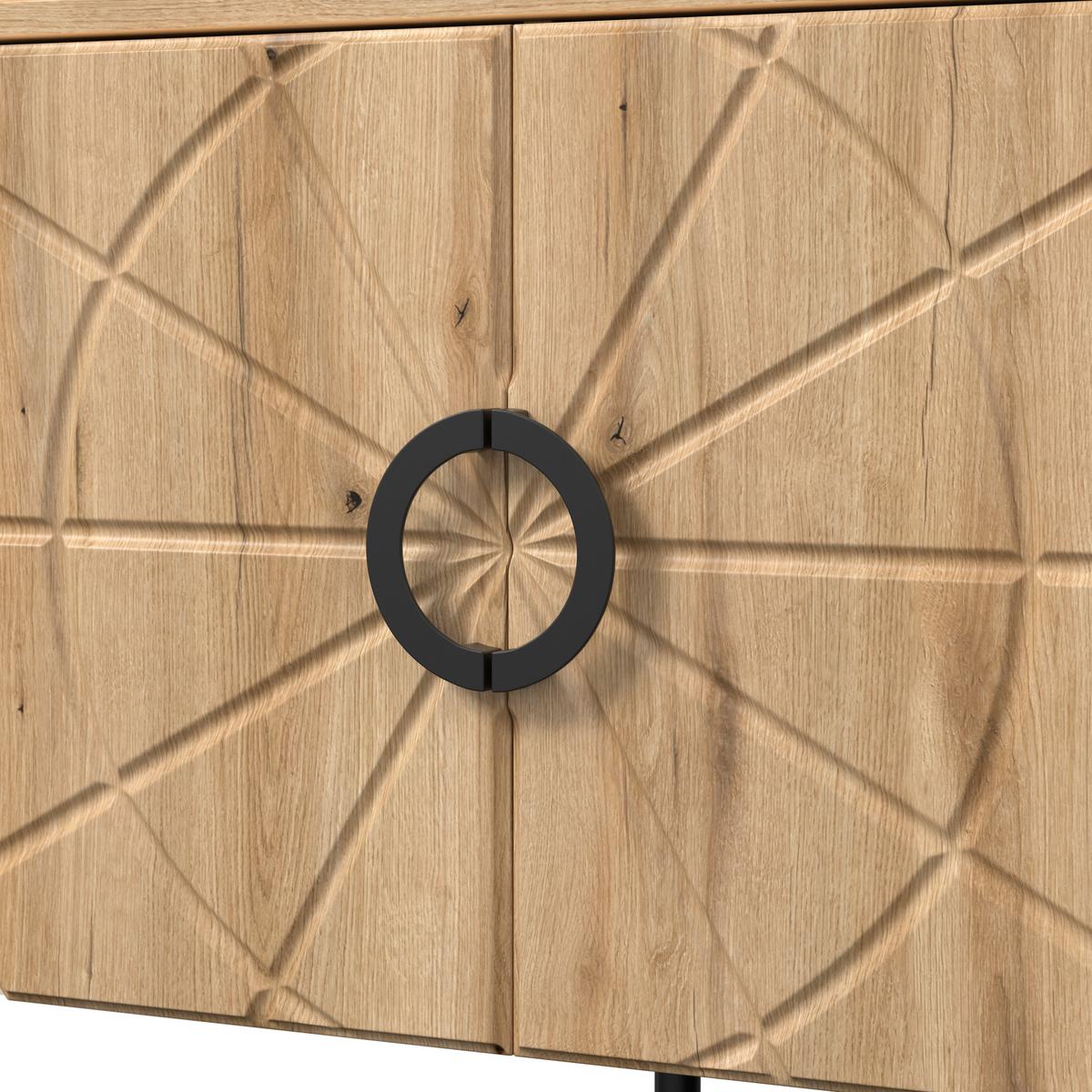 Tv Komoda Hong Kong - kašmir/boja hrasta, Trendi, metal/pločasti materijal (160/71,9/37,5cm) - Modern Living