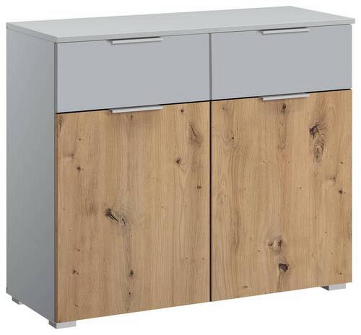 Komoda Alabama - hrast Artisan/svijetlo siva, Moderno, drvni materijal (93/81/42cm) - Modern Living