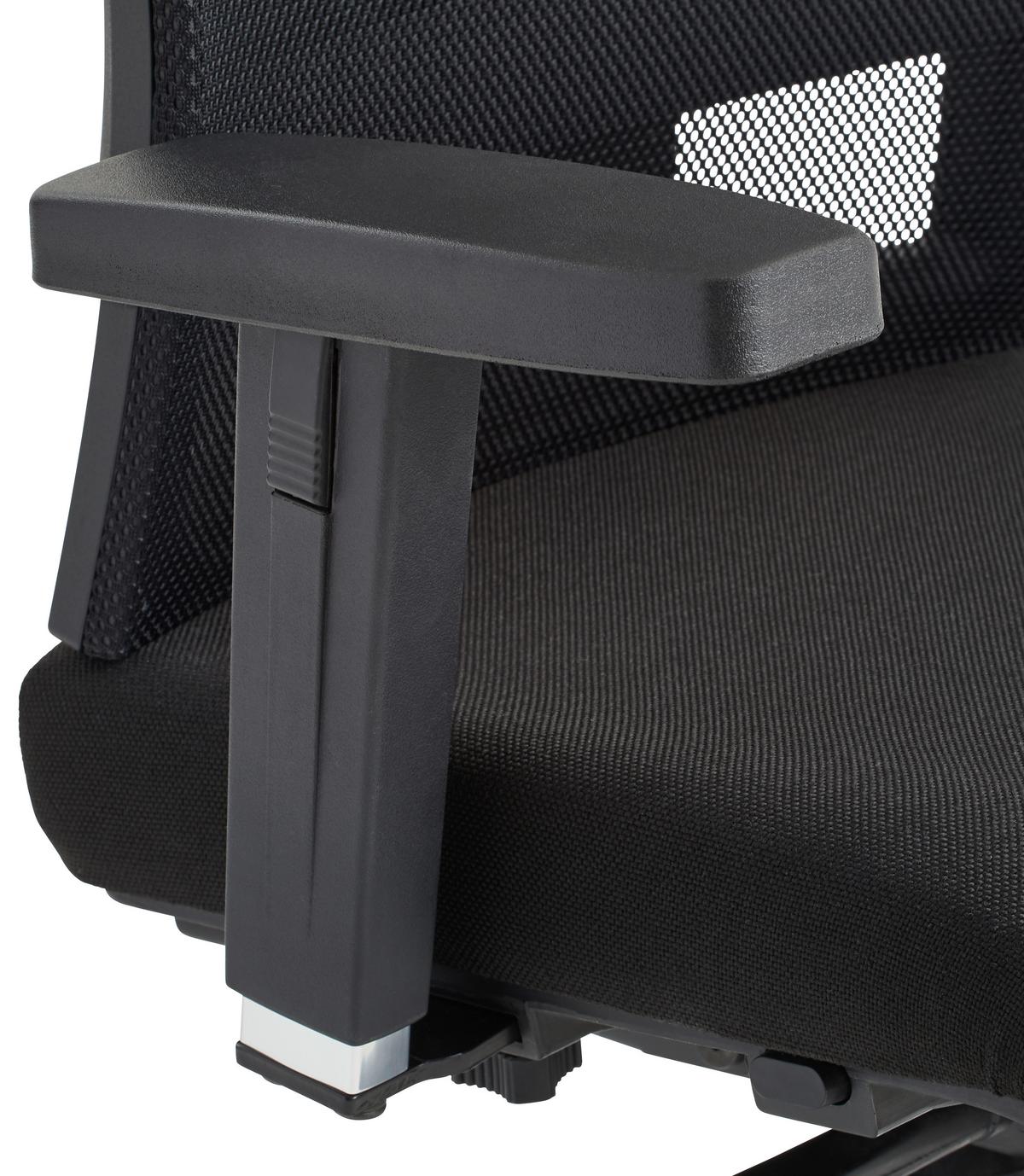 KRZESŁO OBROTOWE X-PANDER PLUS - czarny, Design, tworzywo sztuczne/tkanina (48/96-114/48cm) - Topstar