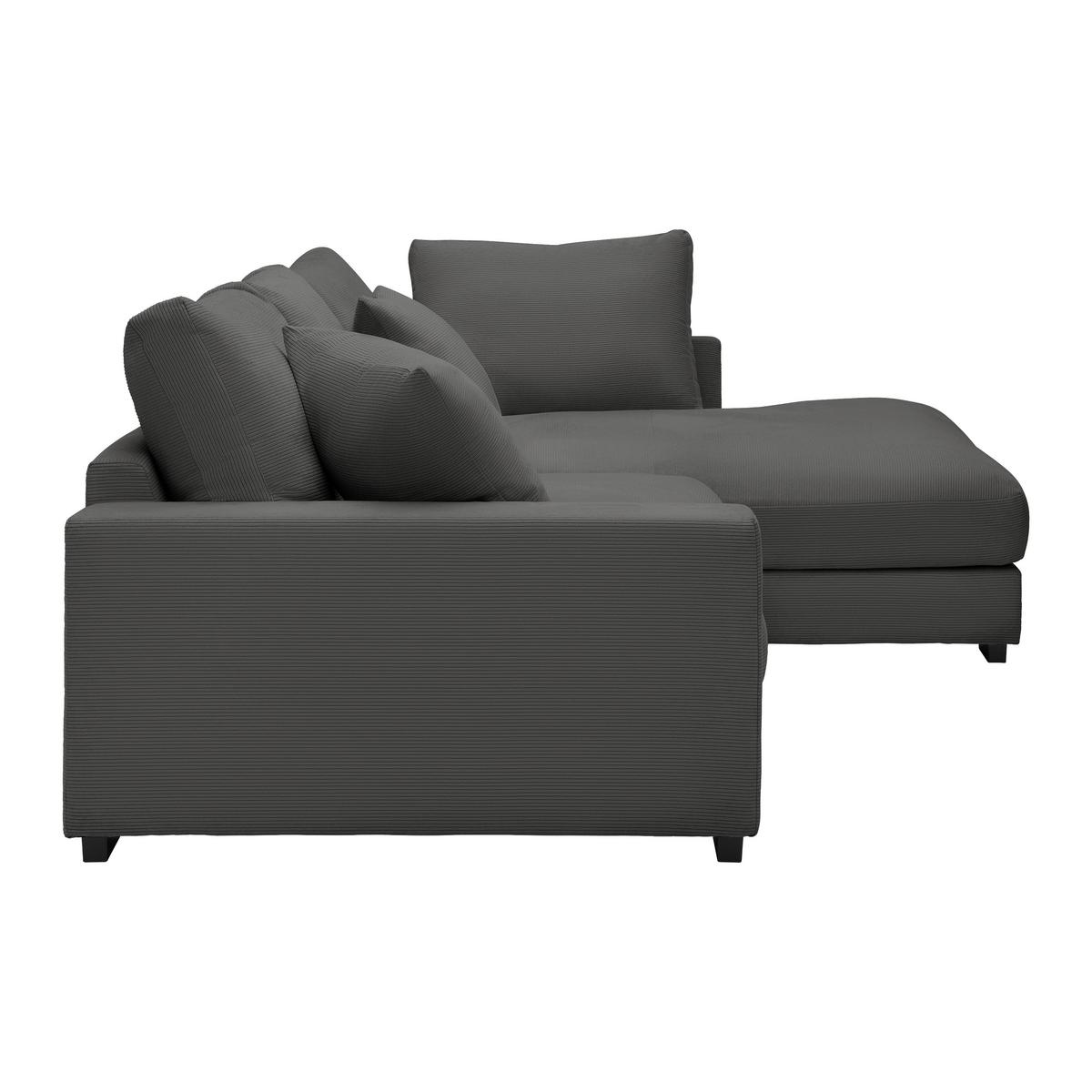 Colțar Pedro - antracit, Modern, textil (300/190cm) - Mömax