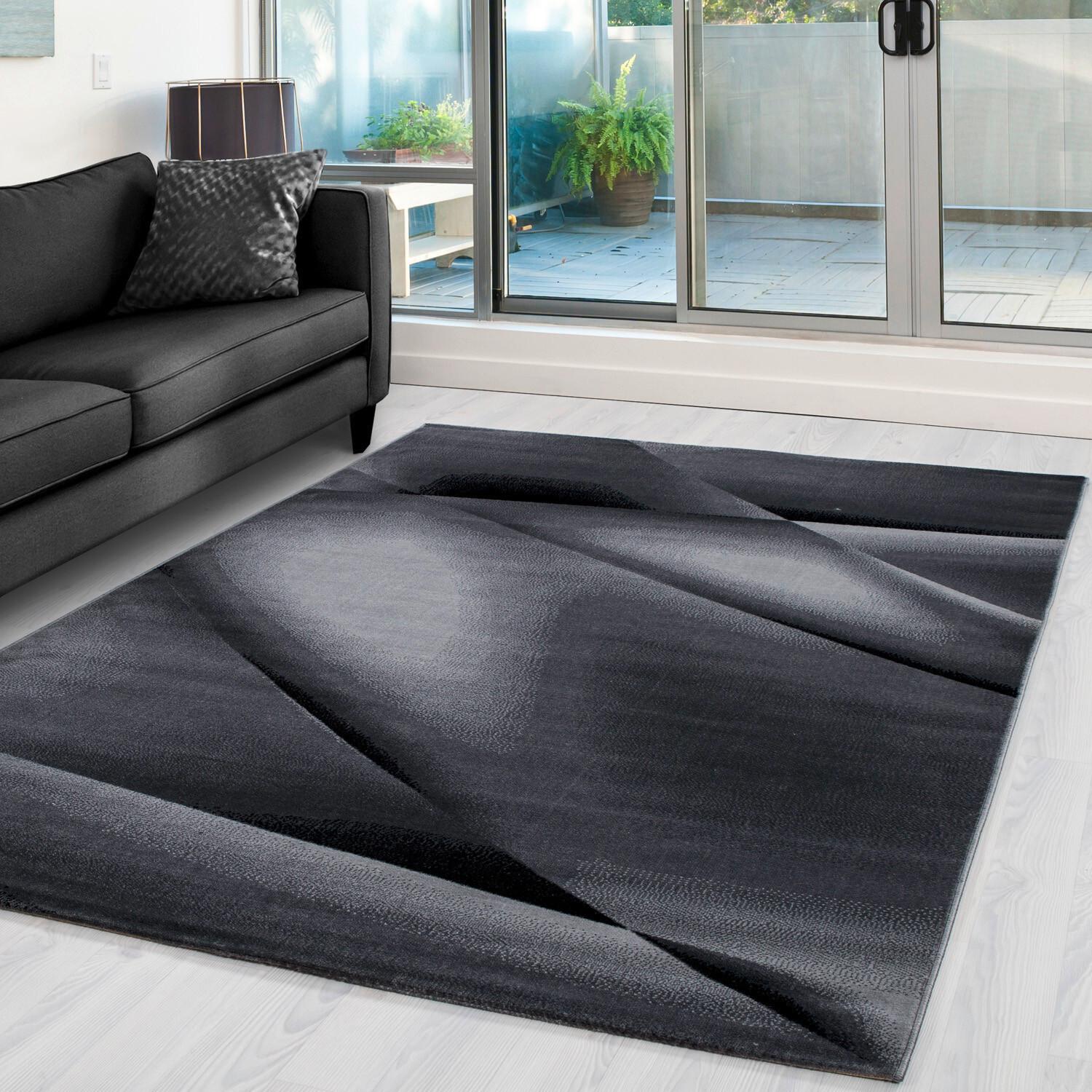 Preproga Miami, 140x200cm, Črna - črna, Design, tekstil (140/200cm) - Novel