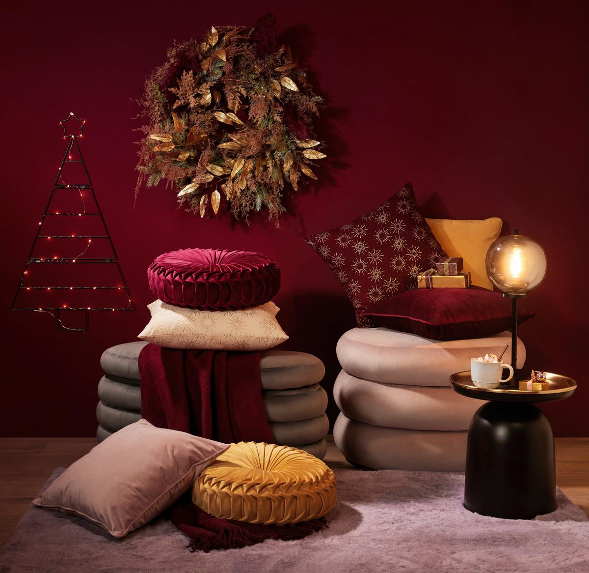 Led-díszlámpa Alain - fekete, Konventionell, fém (48/82cm) - Premium Living