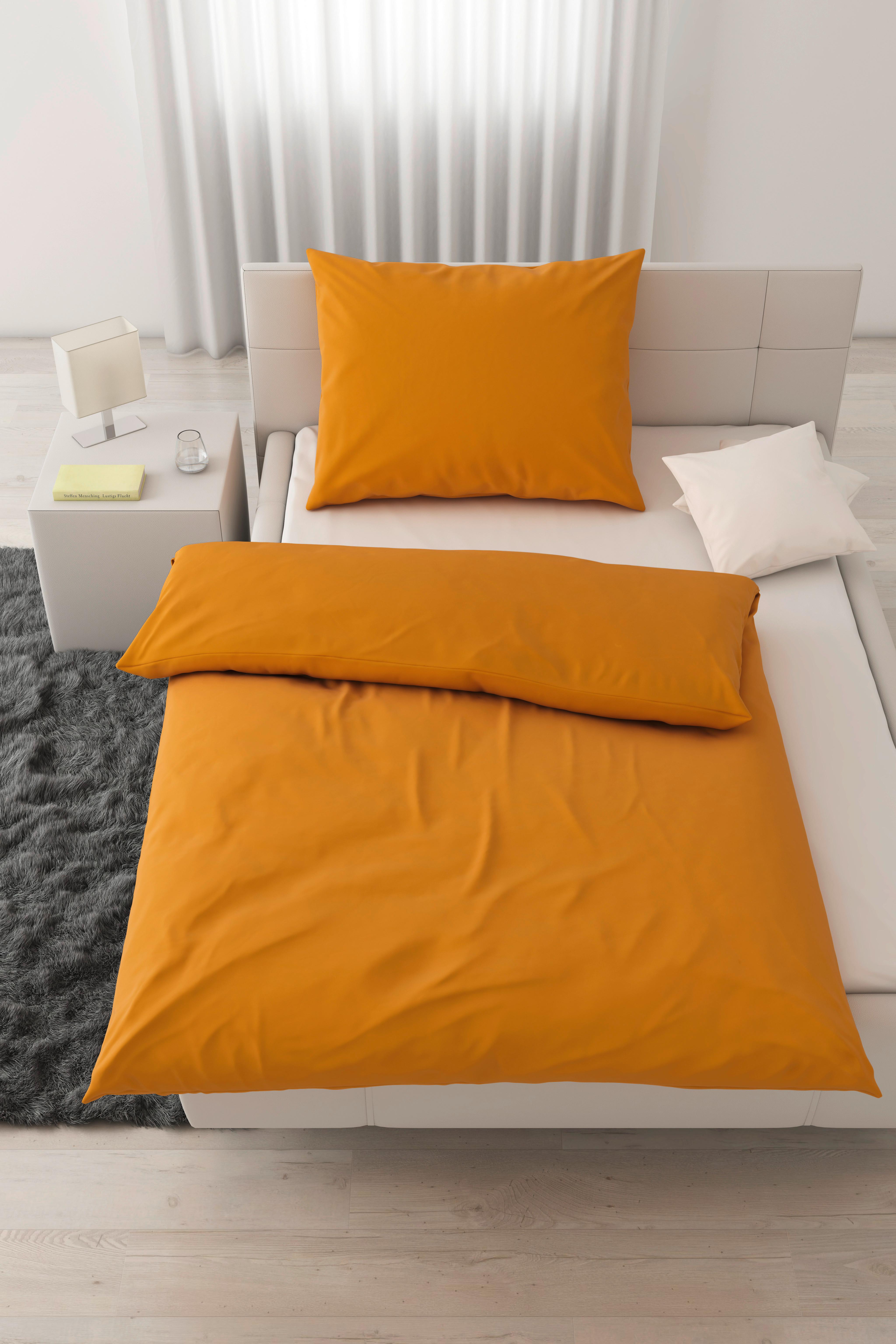 Bettwäsche Iris in Gelb ca. 140x200cm - Gelb, MODERN, Textil (140/200cm) - Modern Living