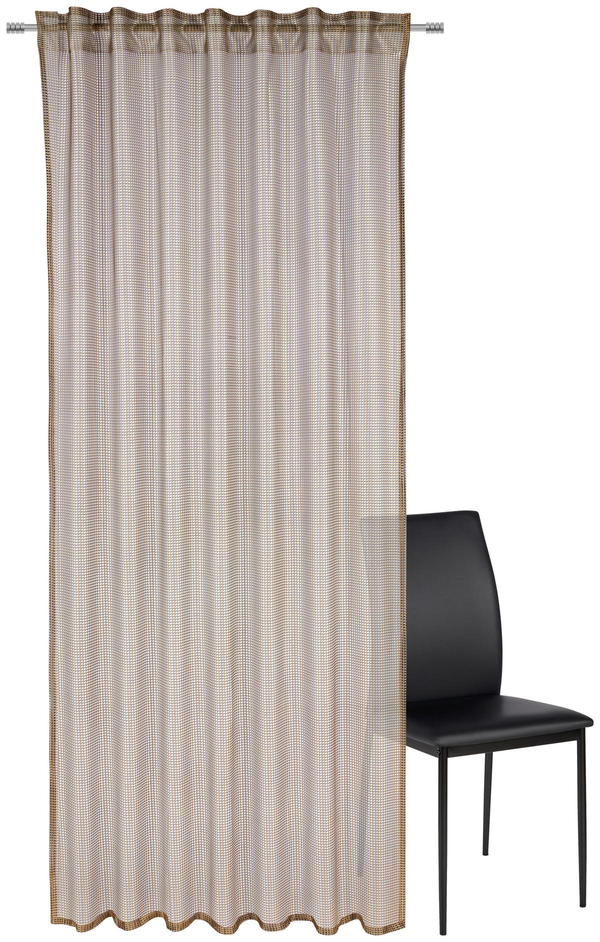 ZASŁONA GOTOWA LUMOS - petrol/kolor złoty, Design, tkanina (140/245cm) - Dieter Knoll