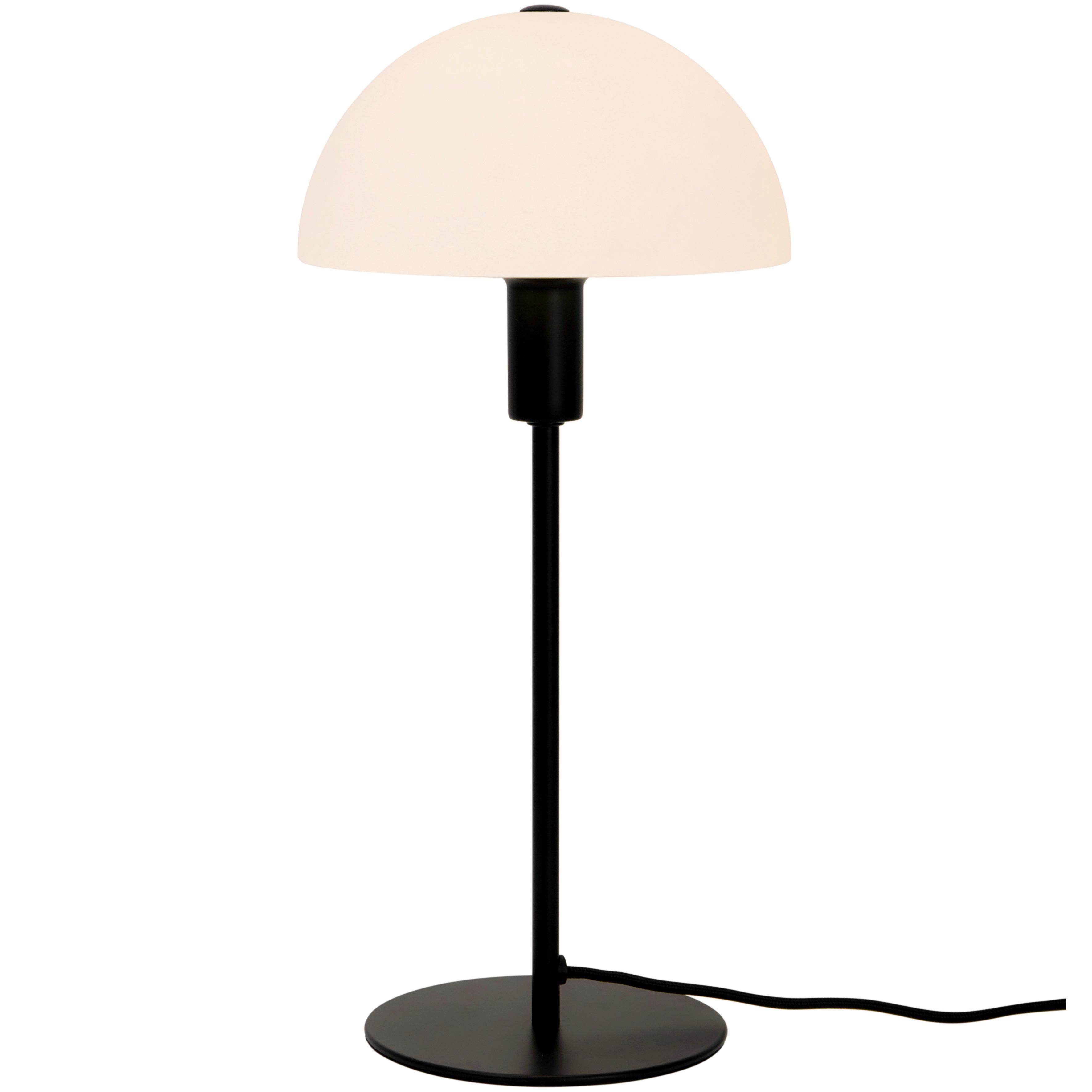 LAMPA STOŁOWA 2112305003 - biały/czarny, Basics, metal/szkło (20/20/41.5cm) - Nordlux