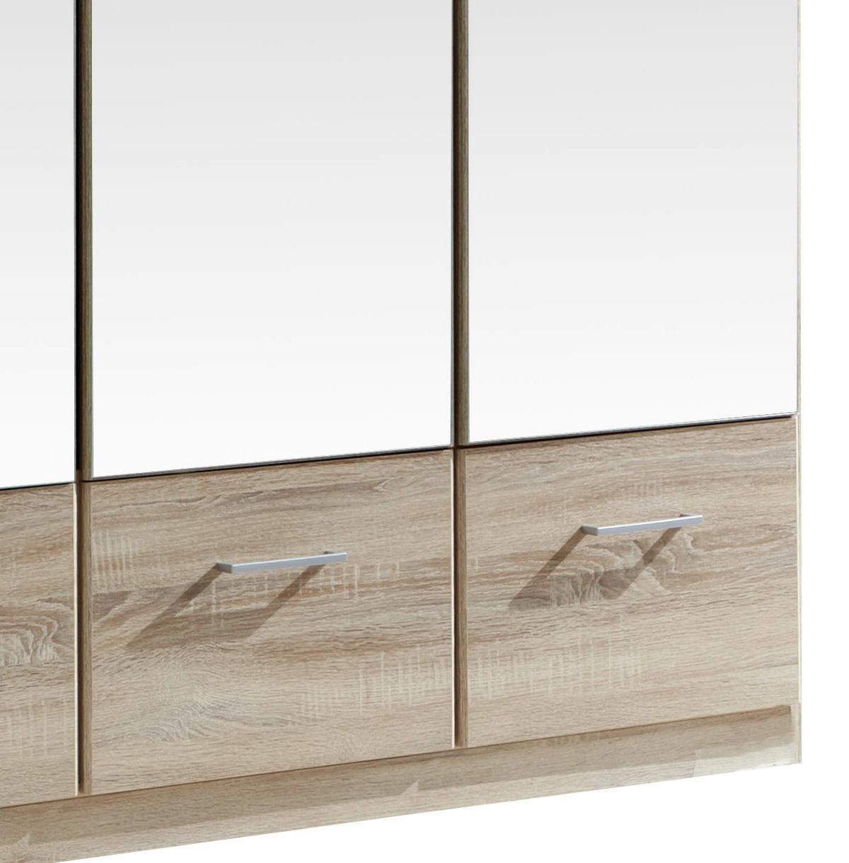 Ormar S Klasičnm Vratima Imago - boje hrasta/boje aluminija, Konvencionalno, staklo/drvni materijal (180/199/58cm) - Modern Living