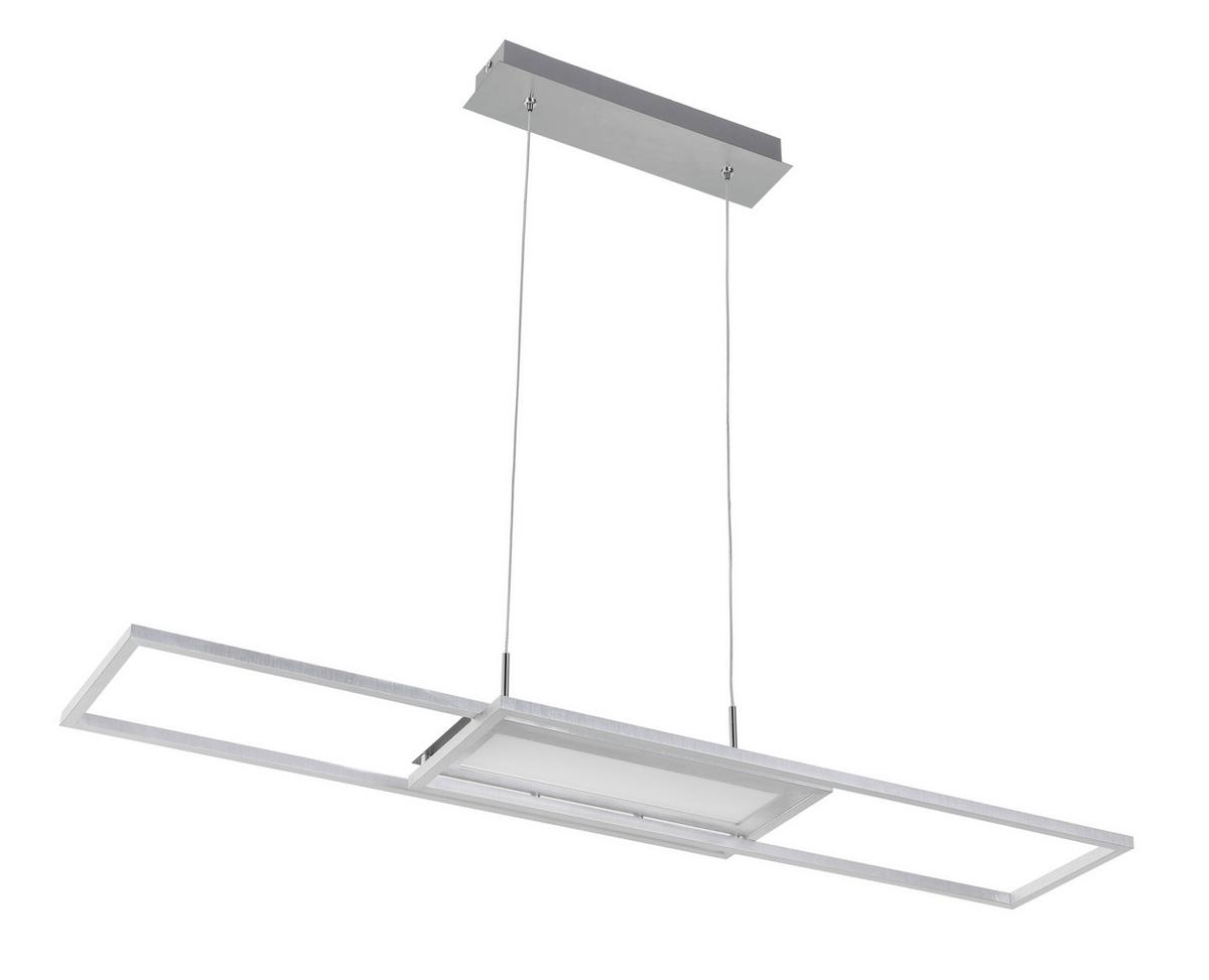 LAMPA WISZĄCA LED NOYA *SBN*SH* - kolor aluminiowy, Trend, tworzywo sztuczne/metal (105/27cm) - Novel