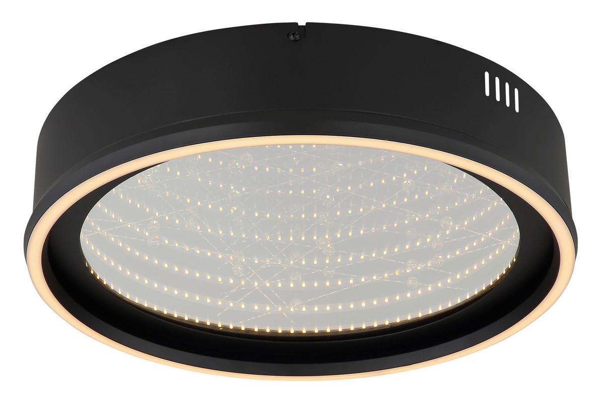Led Stropna Svjetiljka Mirrora - bijela/prozirno, Design, staklo/metal (40/8,5cm) - Globo