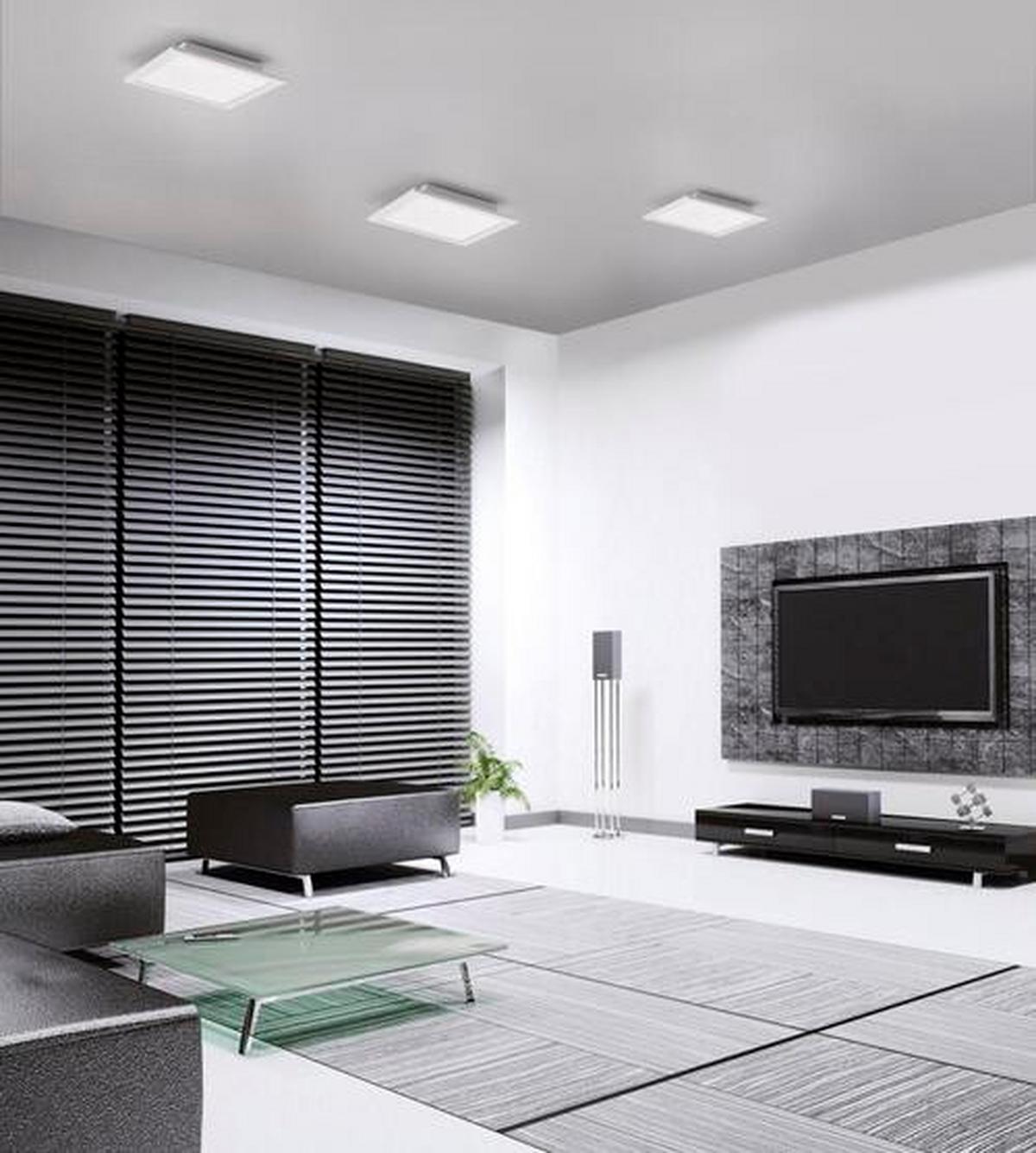 LED-Deckenleuchte Flat max. 17,5 Watt - Weiß, Kunststoff/Metall (30/30/5,6cm)