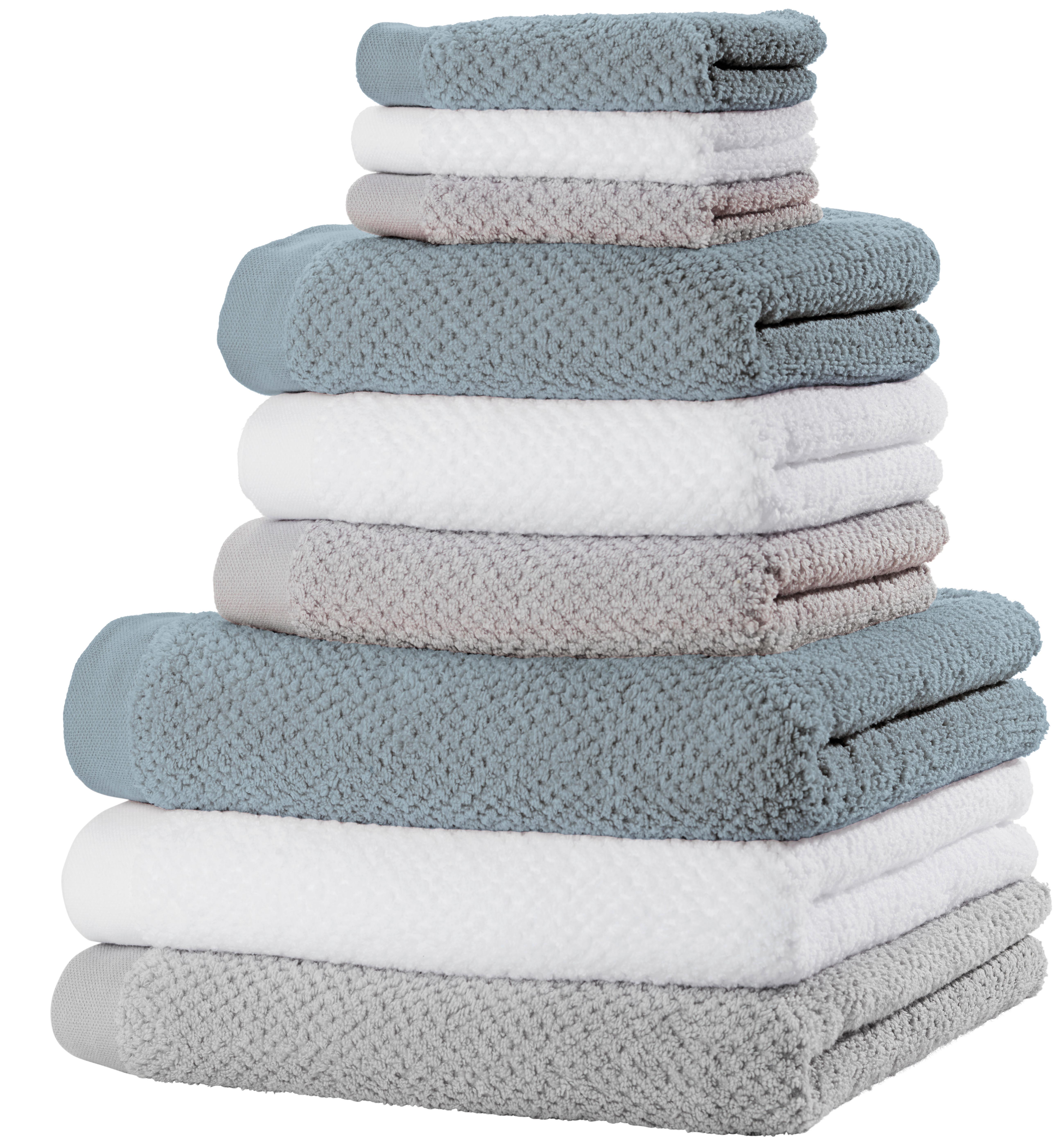 SERVIETTE LUISE - blanc, KONVENTIONELL, textile (50/100cm) - Modern Living