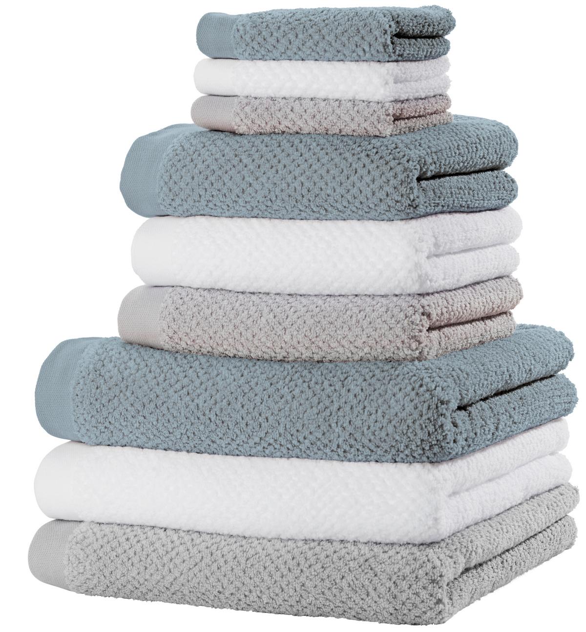 Kéztörlő Luise 50/100cm - fehér, Konventionell, textil (50/100cm) - Modern Living