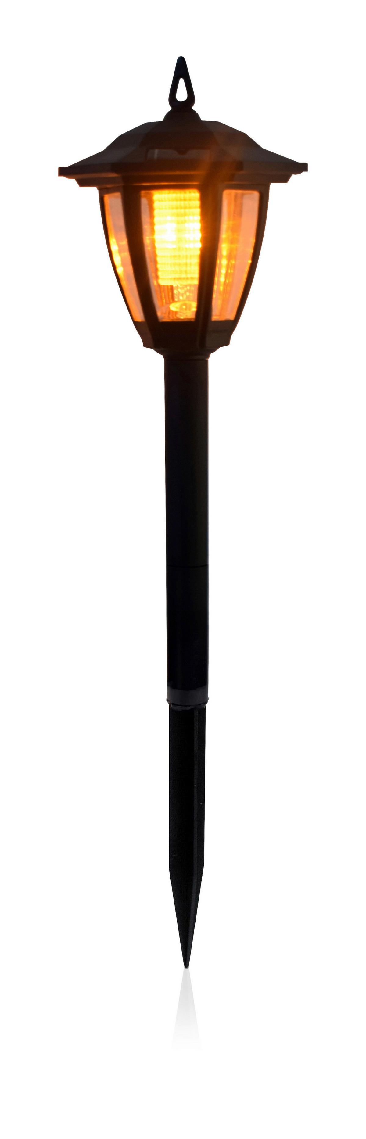 Lampă solară LATERN - negru, Modern, plastic (16/16/62cm) - Modern Living