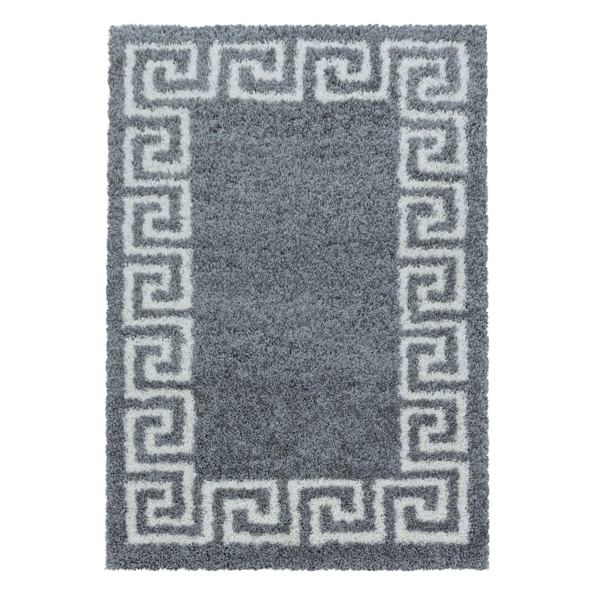 Hochflorteppich Hera Grau ca. 240x340cm - Grau, Design, Textil (240/340cm)