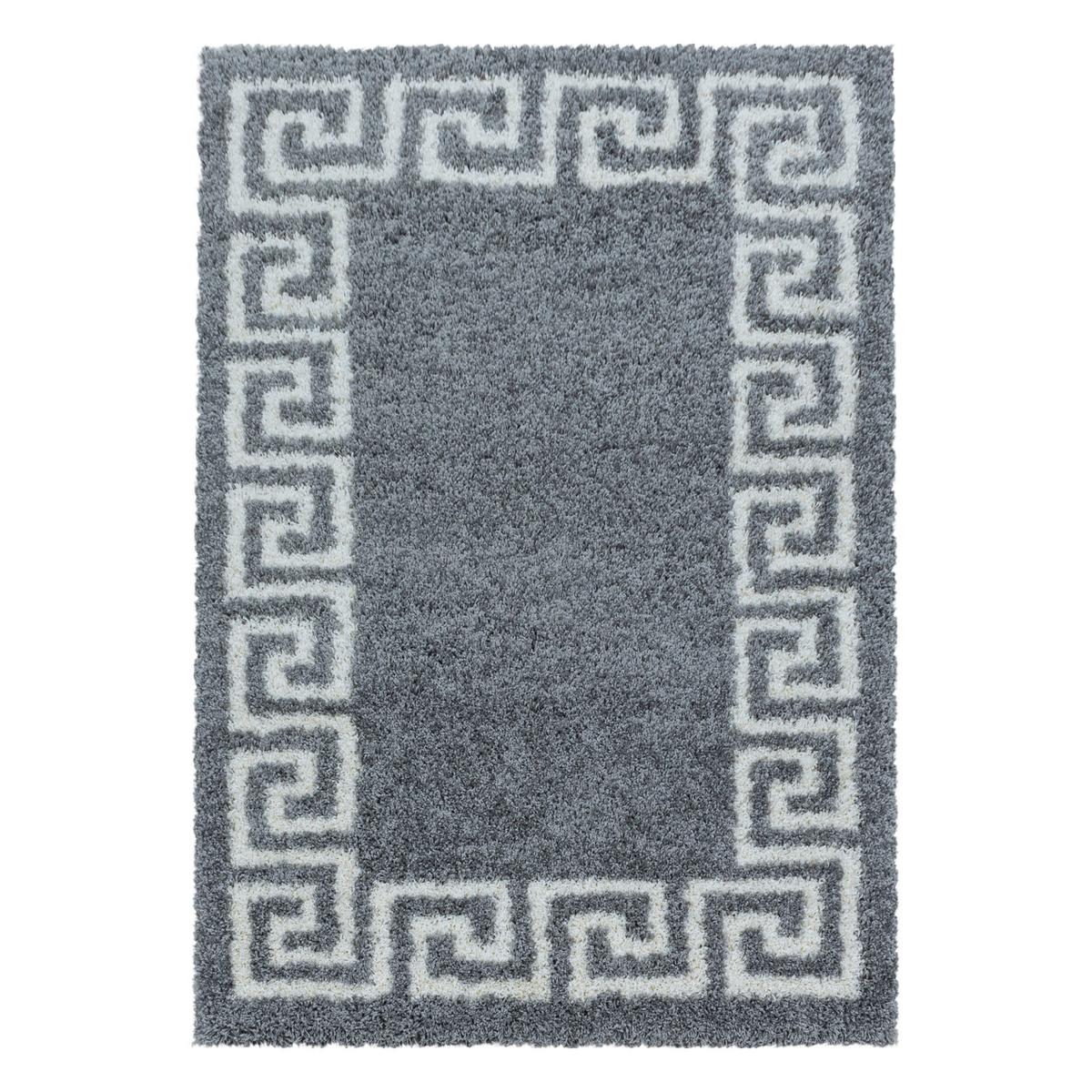 Hochflorteppich Hera Grau ca. 240x340cm - Grau, Design, Textil (240/340cm)