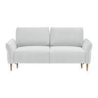 Trosjed Custom - srebrne boje/prirodne boje, Moderno, tekstil/drvo (183/85/92cm) - Mömax