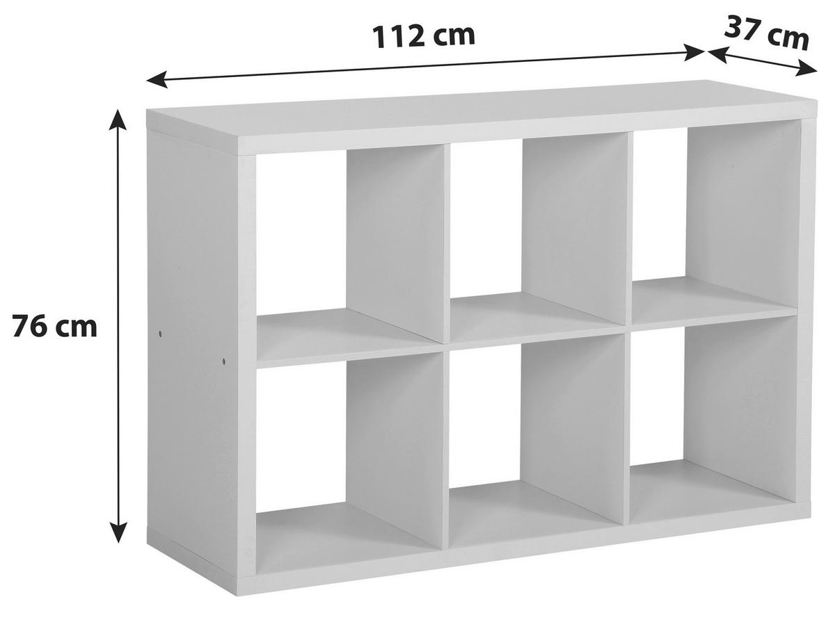 Regal Samy 2, Barva Hrasta - barve hrasta, Moderno, leseni material (112/76/37cm)